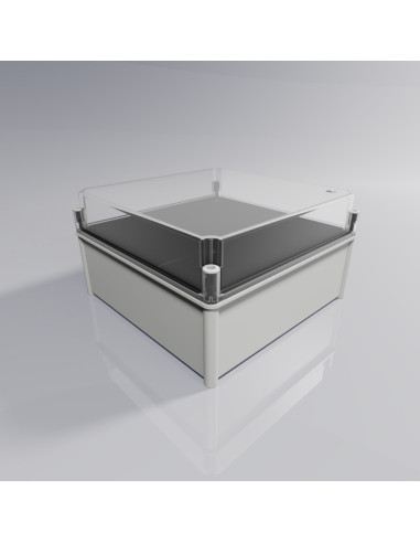 CA-44A Caja modular de doble aislamiento con tapa alta transparente