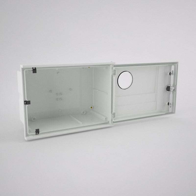 APM 0 1ml c Flush mount cabinet IP43 with 1 inspection window